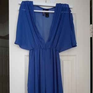 Sheer Fabric Mini Dress